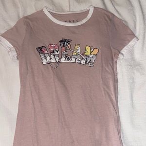 Beach “dream” pink tee